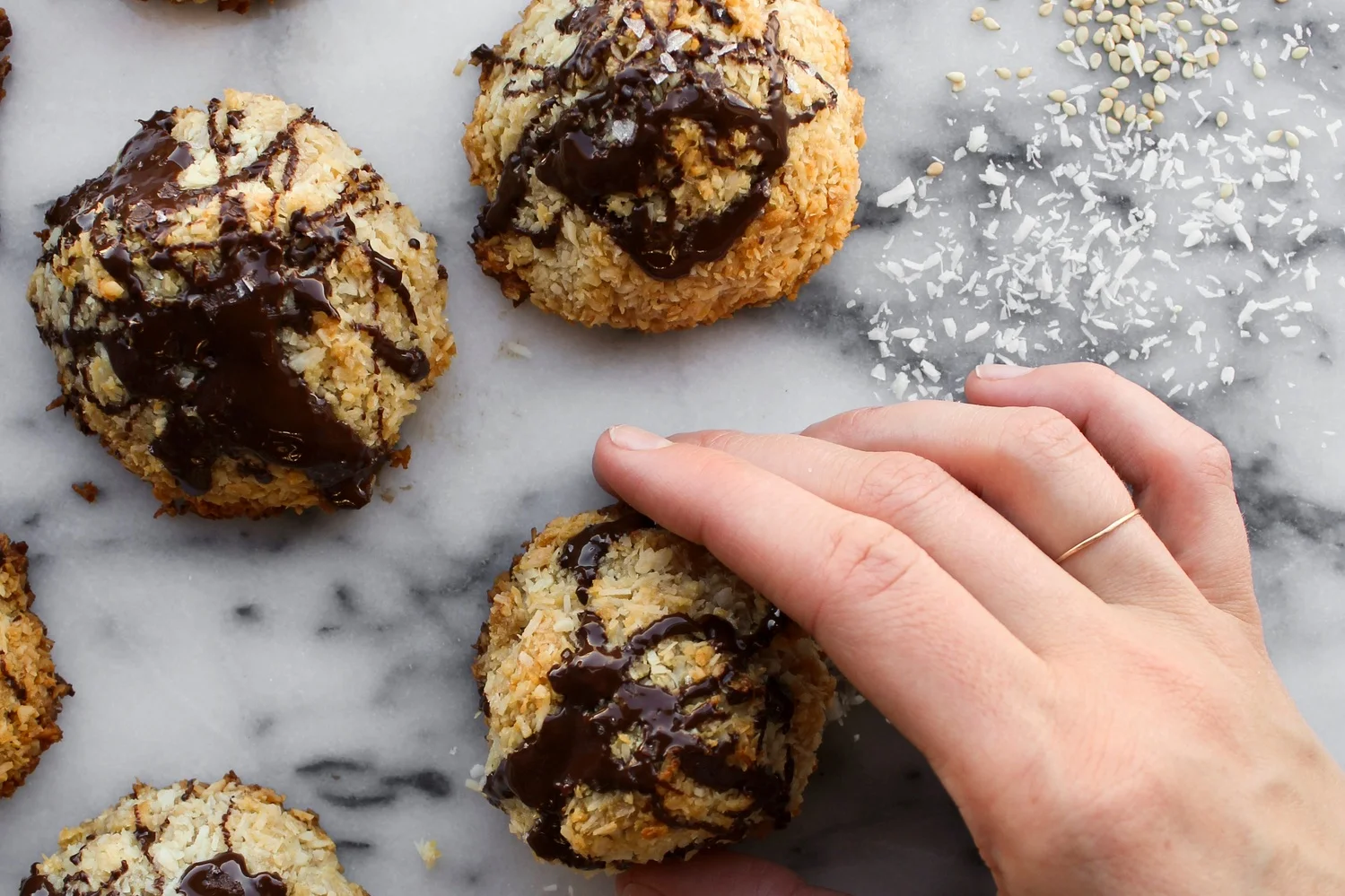 Tahini Honey (Halva) Macaroons