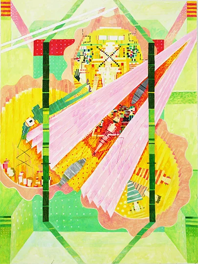 OMVÄRDERING gouache på papper 60x80cm 2010