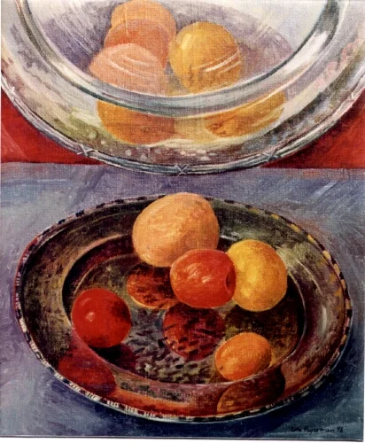 SILVRIGT olja på duk 25x30cm 1998