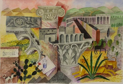 ATT RESA akvarell 30x21cm 1993
