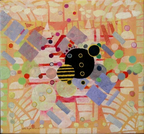 SORL olja, akryl och bladguld 27x29cm 2004