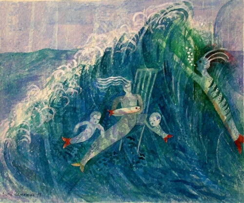 EX MARE gouache 21x17,5cm 1998