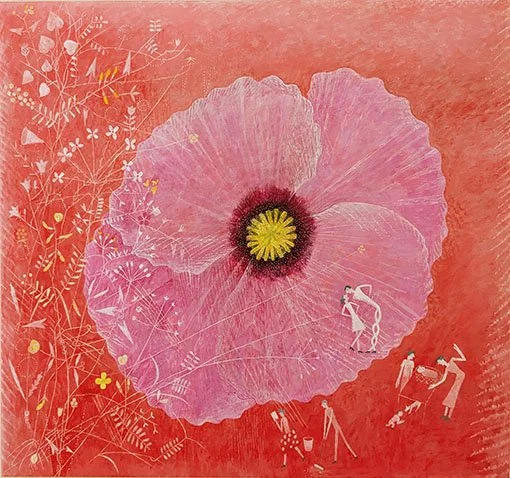  KÄRLEKSPAR SOM UTFÖR SYSSLOR  akryl på duk  81×76cm  2026 