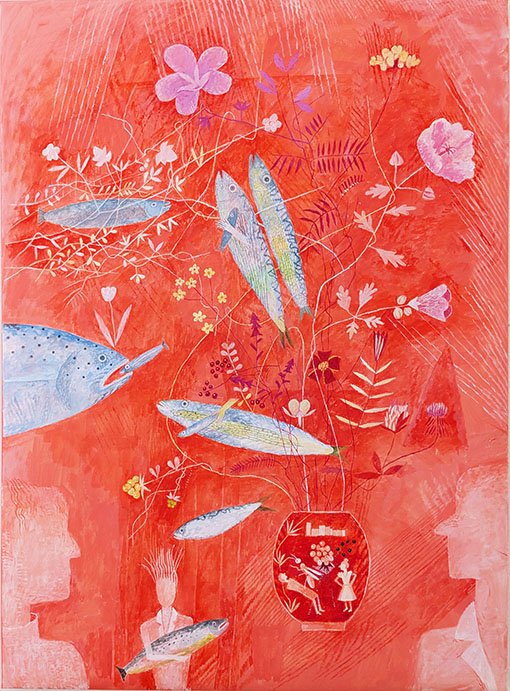  DRÖMMAR AV BETYDELSE   akryl på duk   55×75cm  2026 