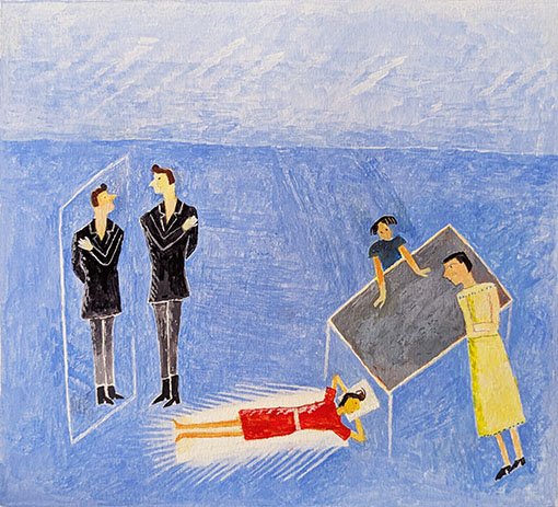  SPEGEL, SPEGEL  gouache på papper  21×19cm  2026 