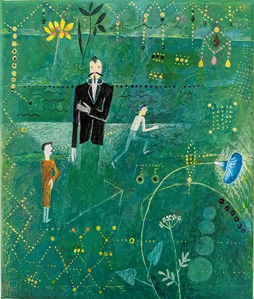  SNYGG   akryl på duk  26×22cm  2026 