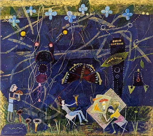  HÖST  akryl på duk  26×23cm  2026 