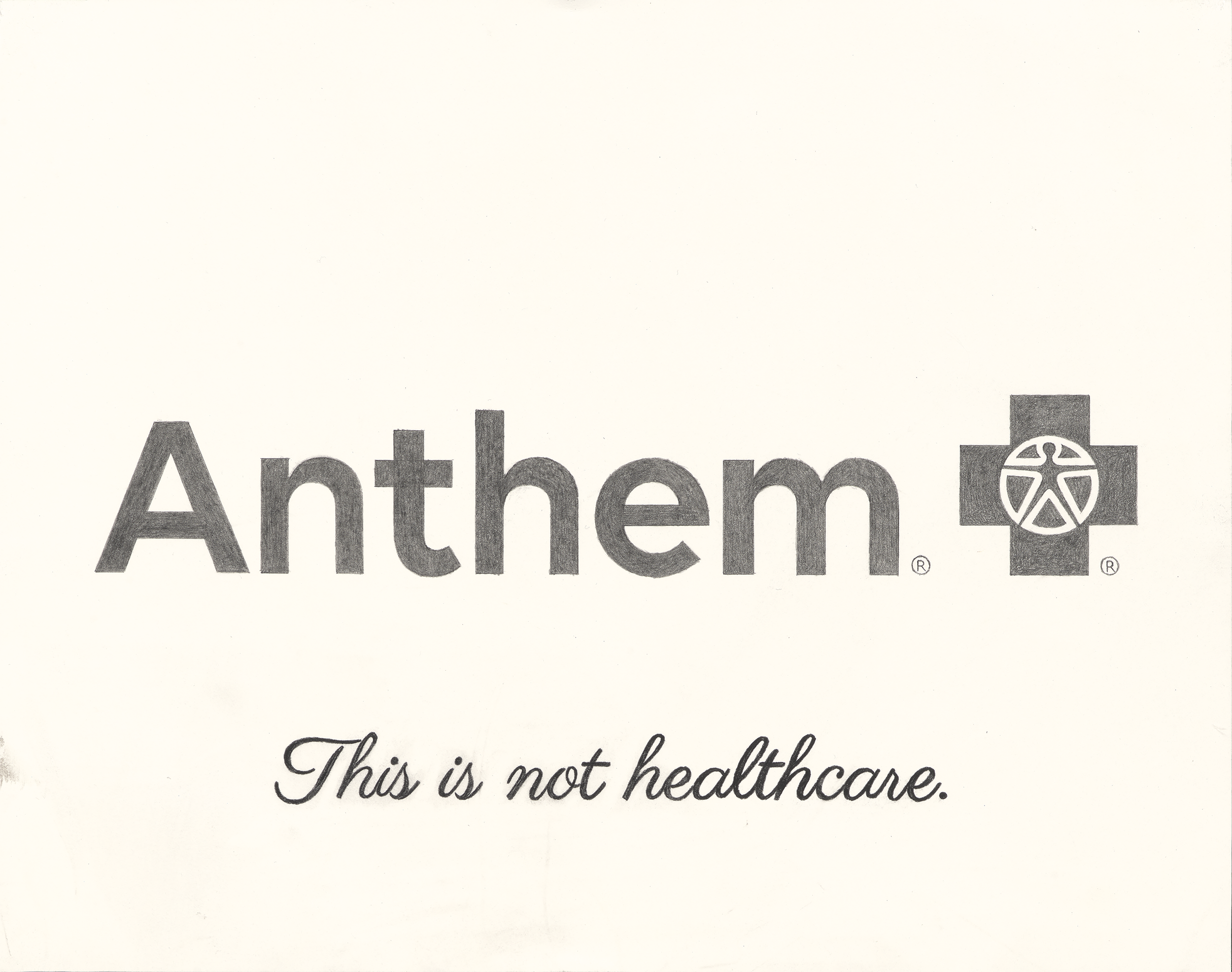   Treachery of Insurances (Viva Luigi) [Anthem] , 2025, graphite pencil on paper, 11 × 14” 