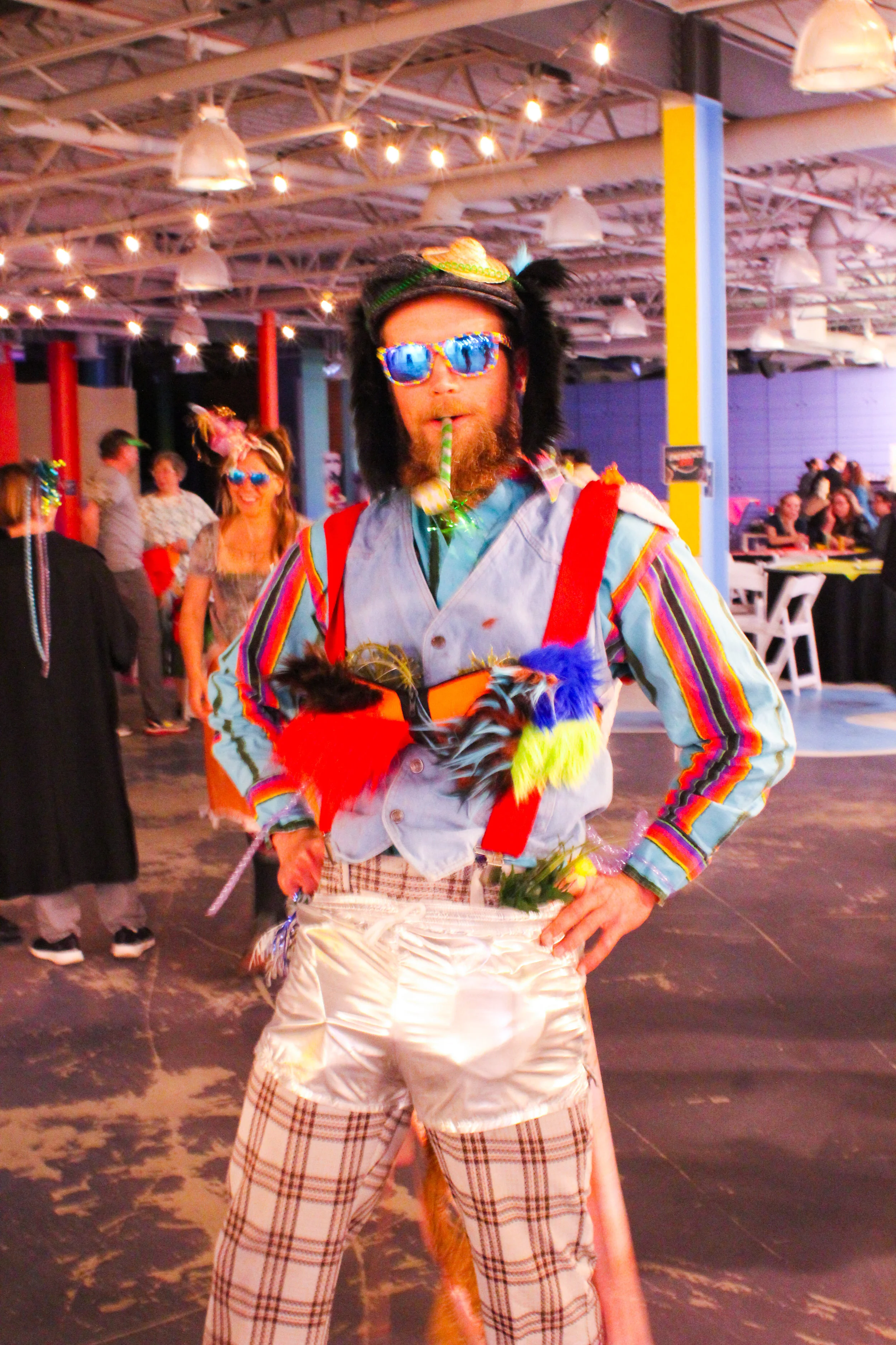 Nick, our Trash Madness winner, posing with his new outfit.