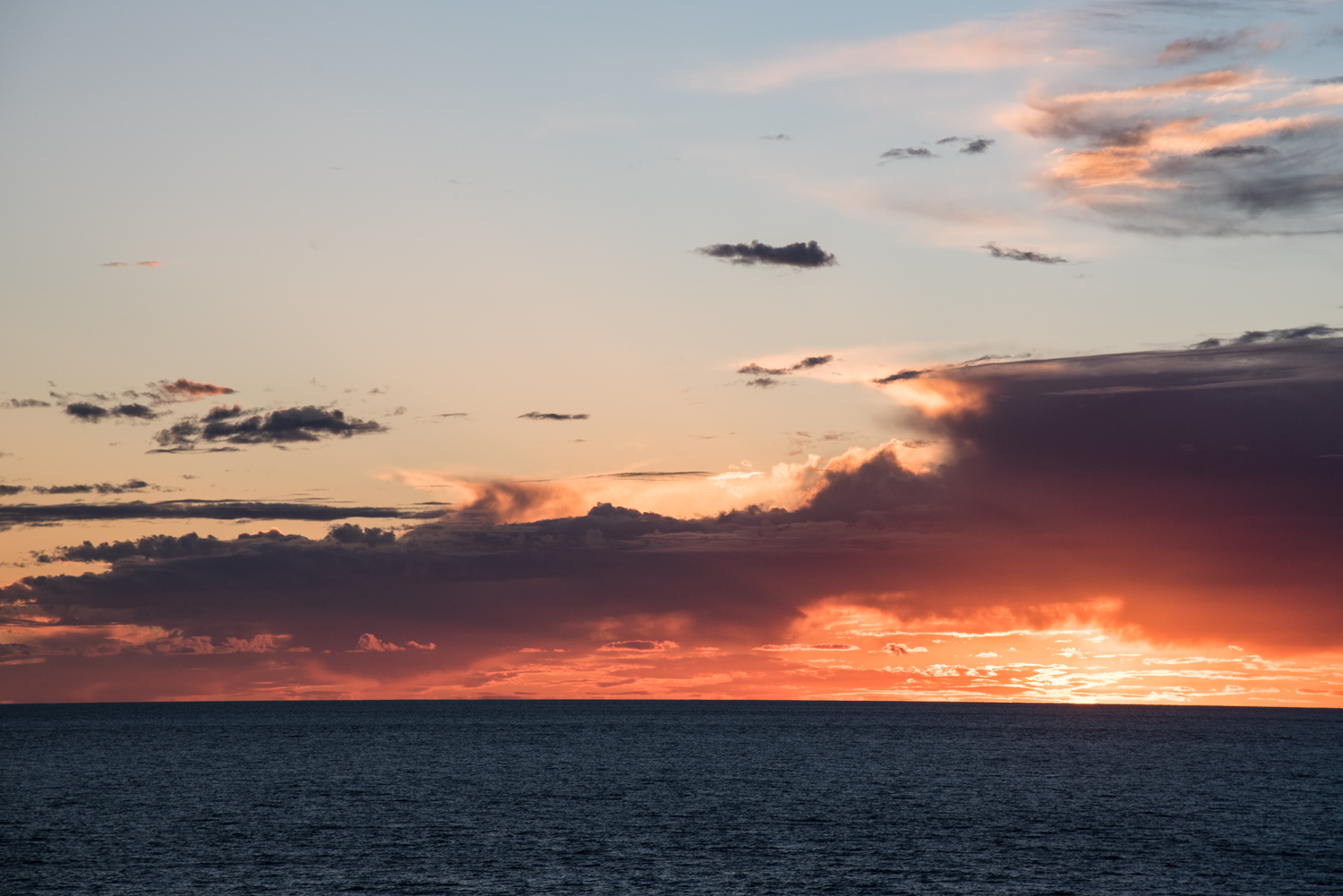 Sunset, night two, from site #20.