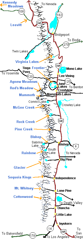Map by Eastern Sierra Packers