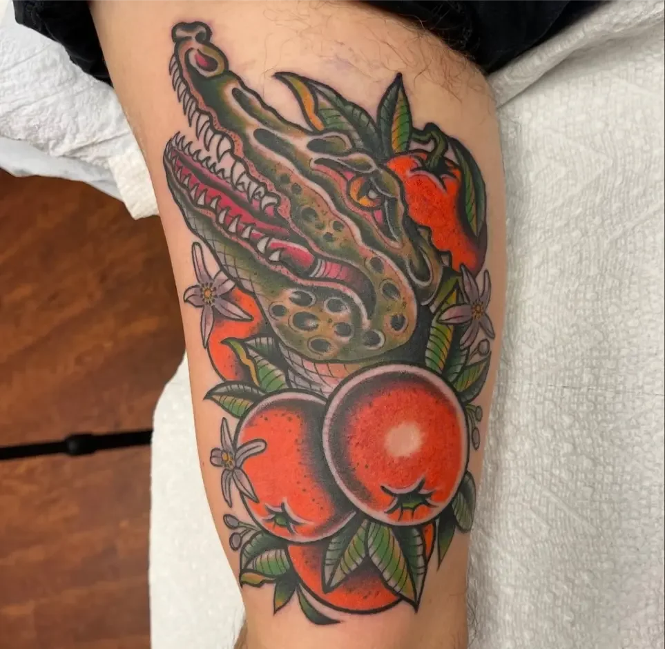 Gator and Oranges by Derek Jennings