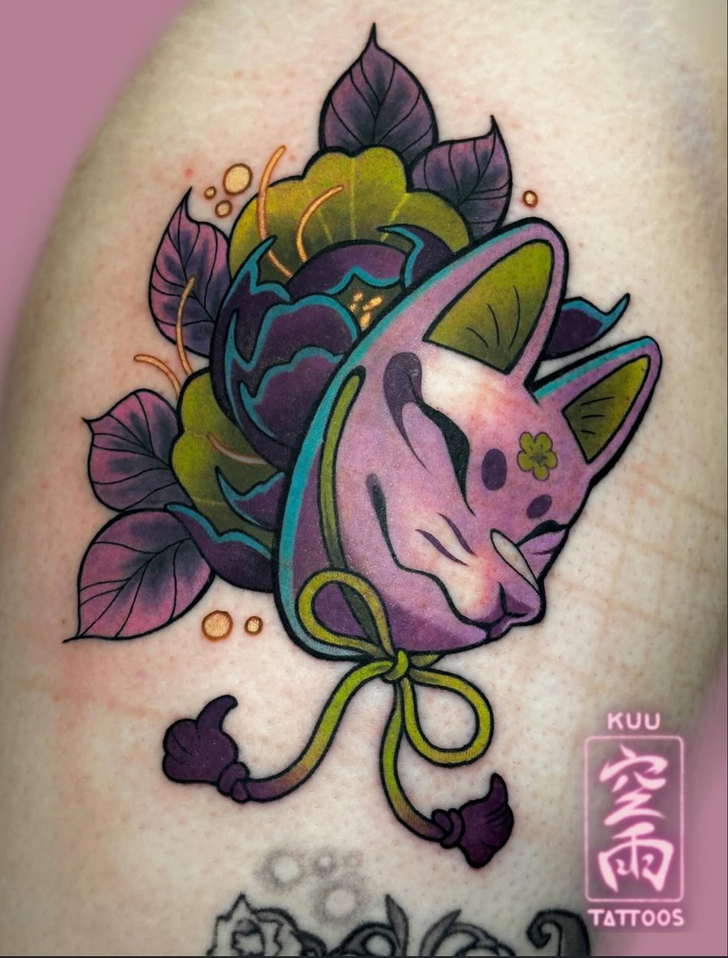 Okitsune mask by @kuutattoos 

#orlandotattooartist #orlandotattooshop #orlandotattooer