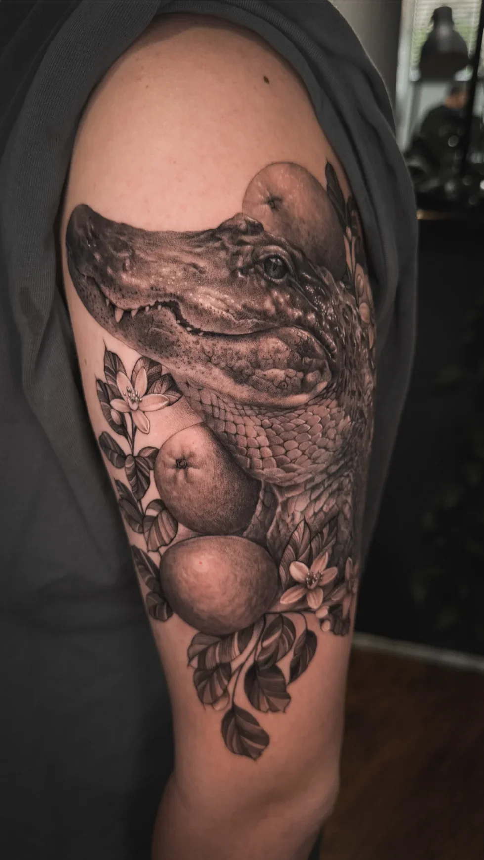 Gator and Oranges by Gibran Gibbs Bracero