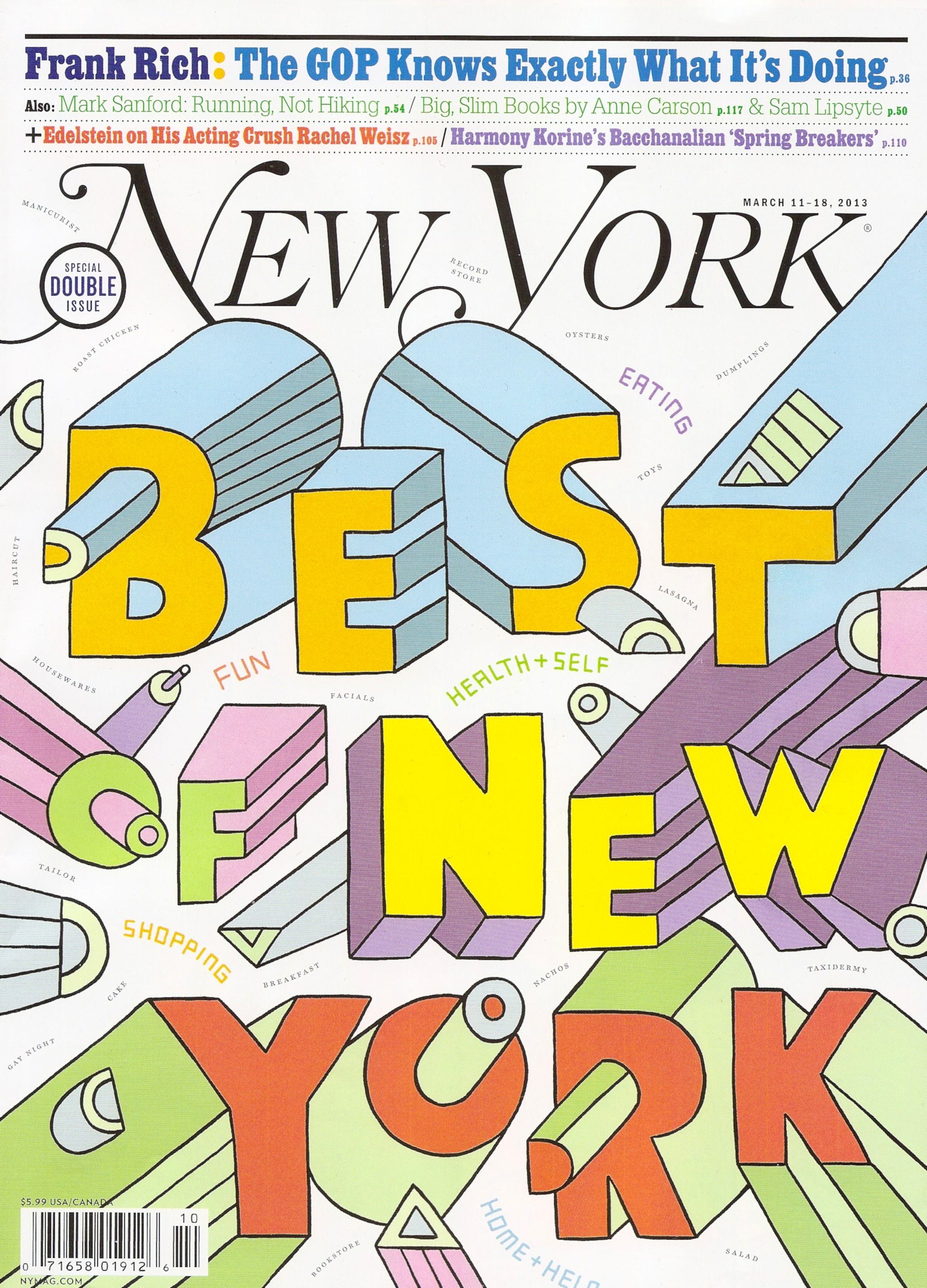 NEW YORK MAGAZINE BEST OF ISSUE