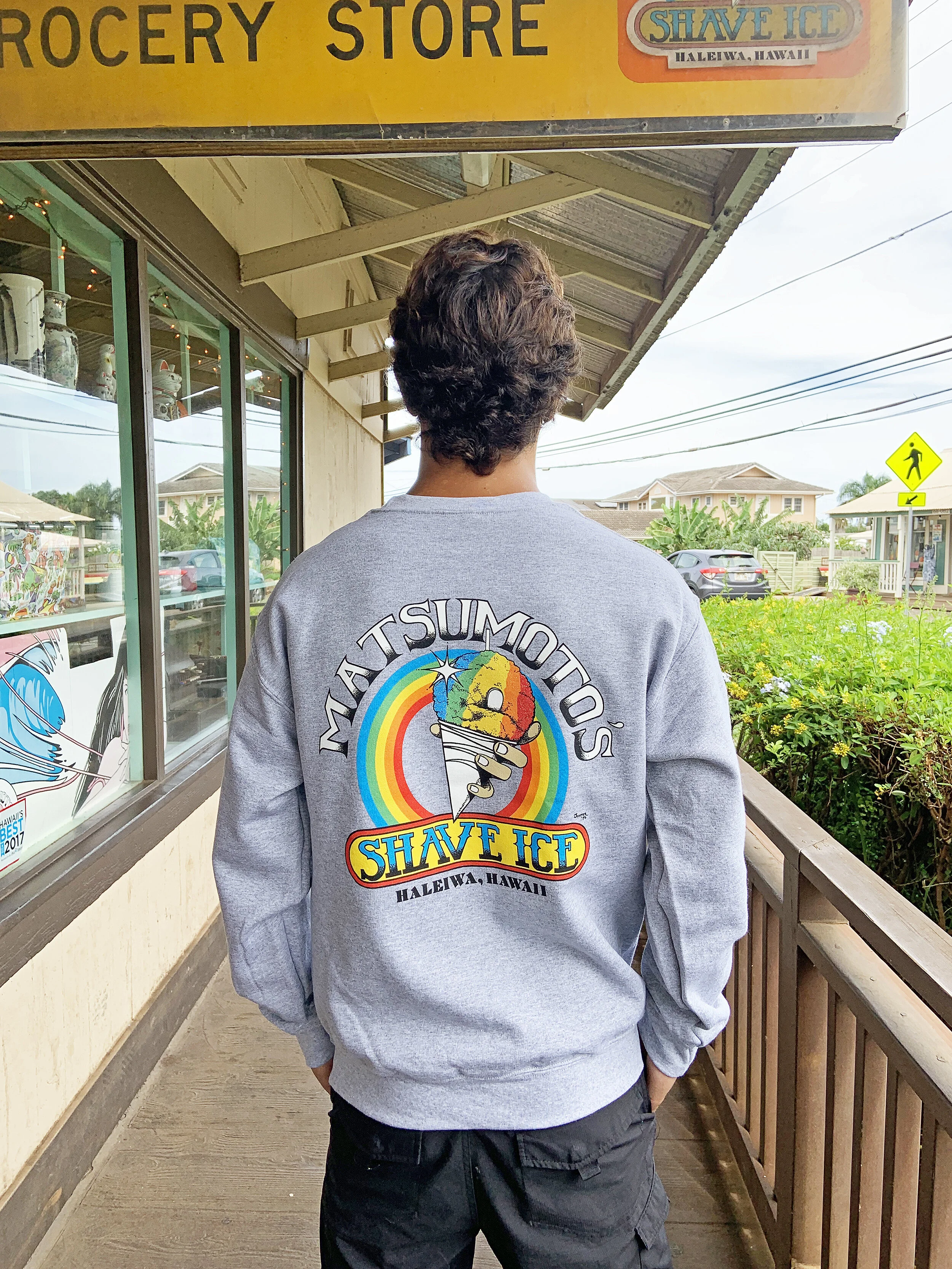 Men's Original Fleece Crewneck Sweatshirt — Matsumoto Shave Ice