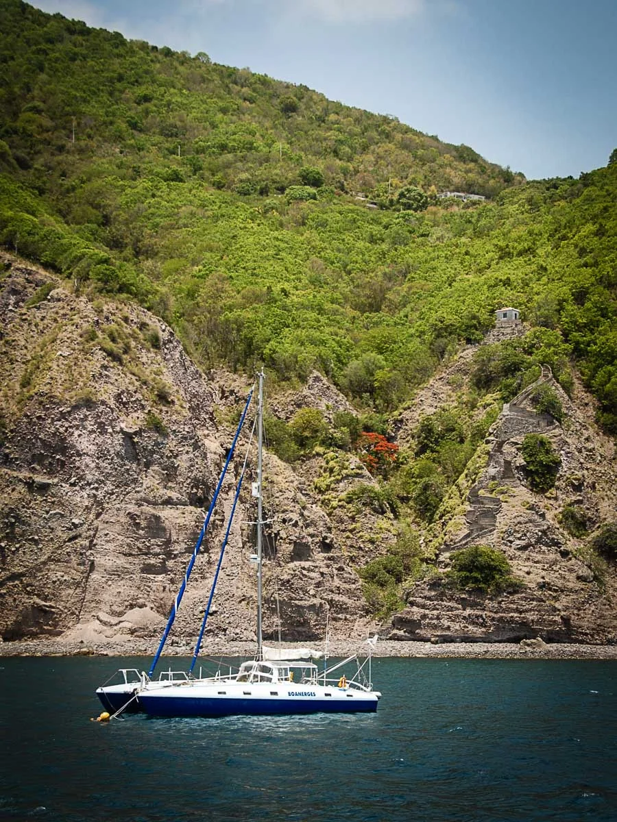 Saba, at the mooring (40m depth) near the (ladder to customs hou