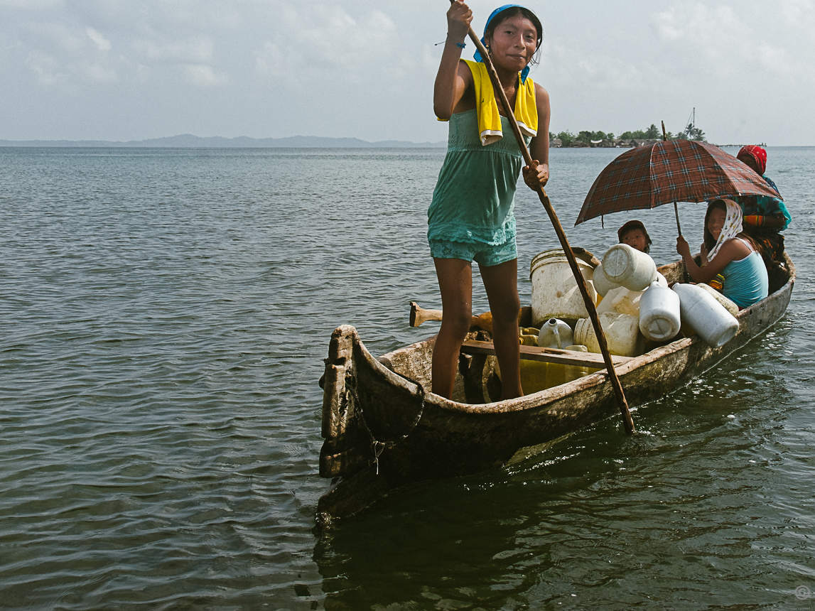 going ashore to wash cloths and take sweet water