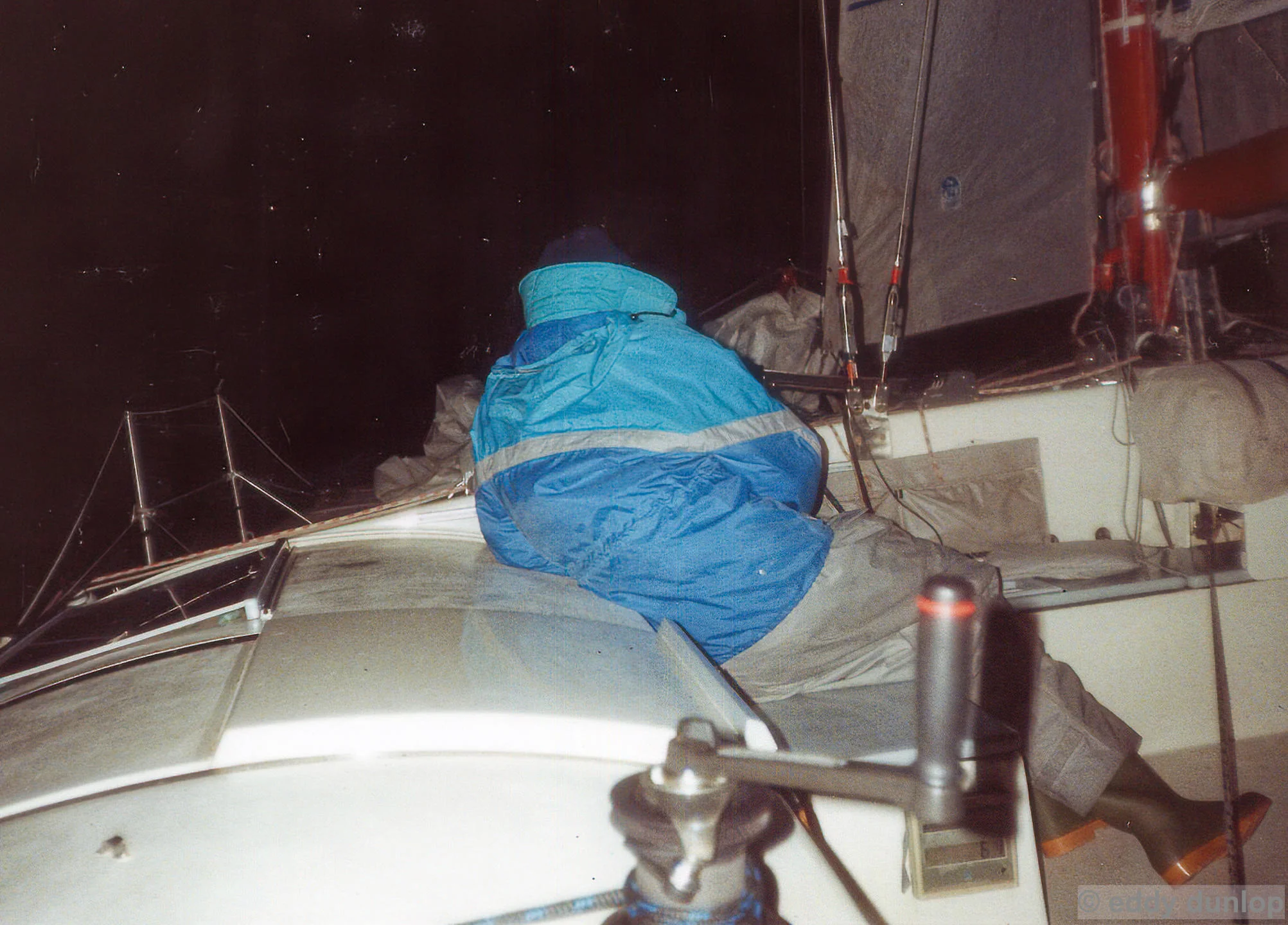 at night,on our way from amsterdam to great yarmouth over the north sea (17sept 1991)
