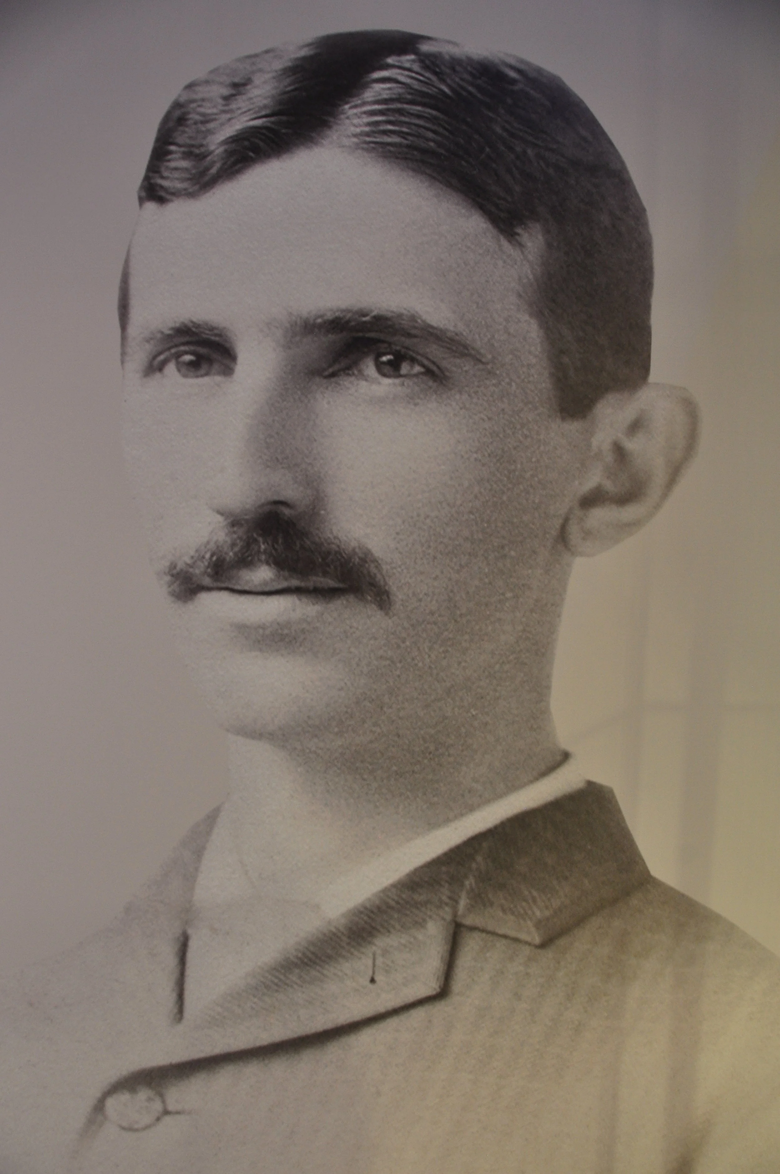 A portrait of Tesla at the Nikola Tesla Museum, Belgrade