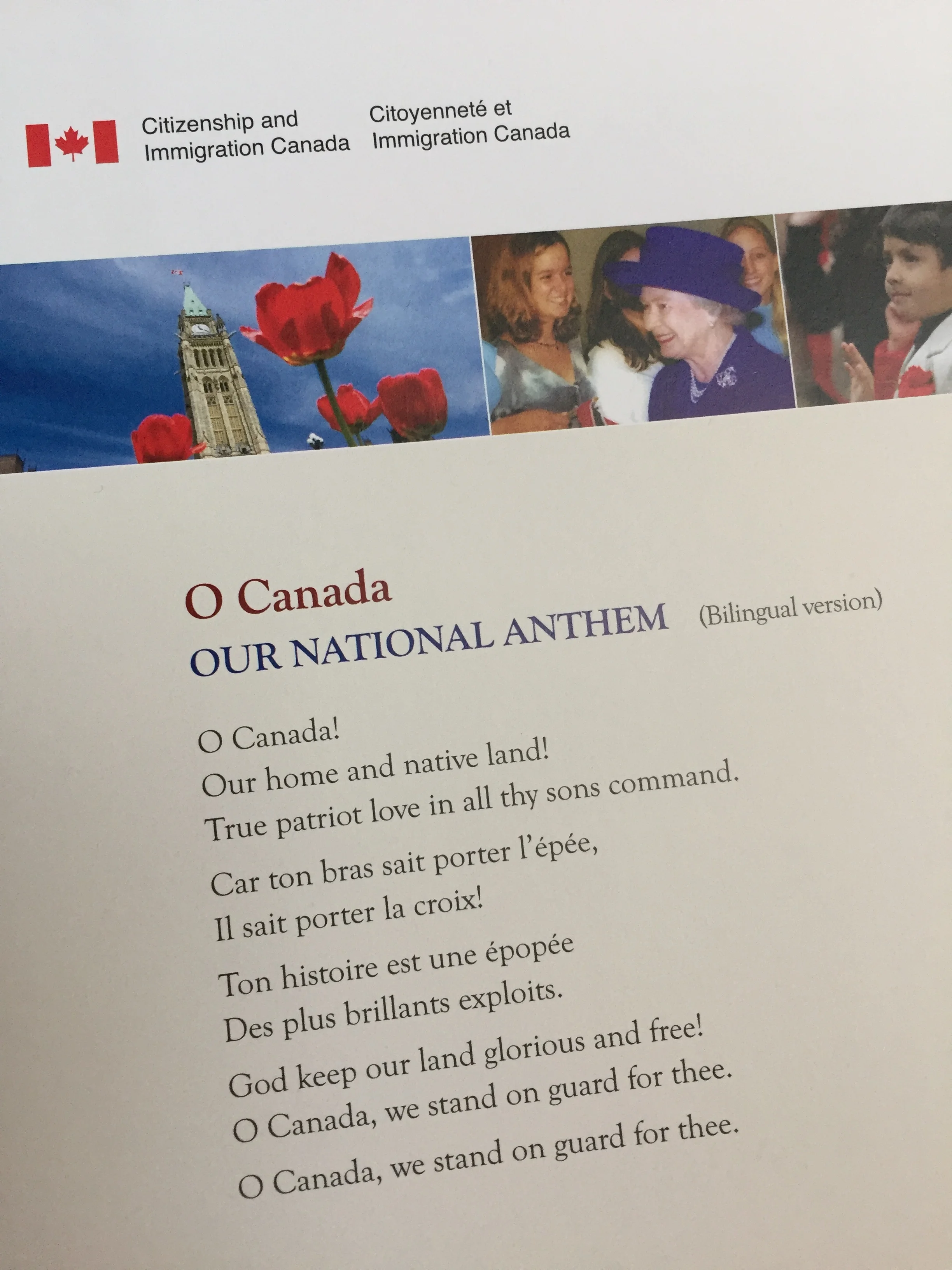 Canada's national anthem