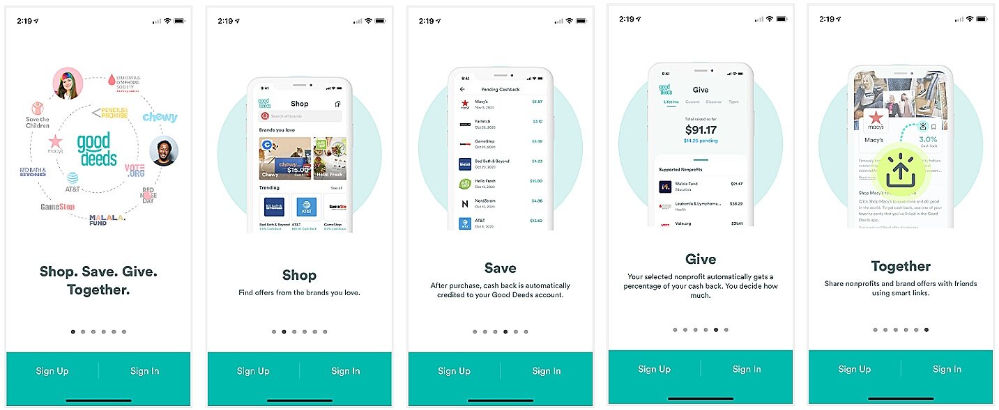 Product Content Strategy + UX Writing: Good Deeds Onboarding and User Education
