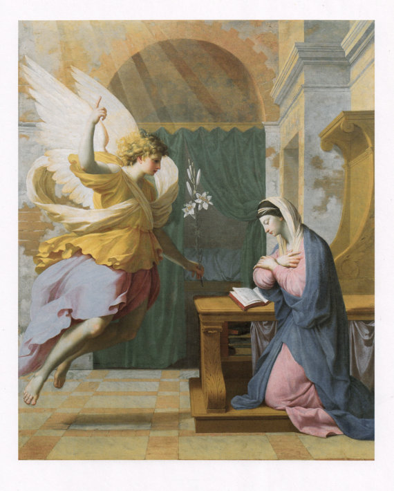  Eustache Le Sueur, "The Annunciation," c. 1650