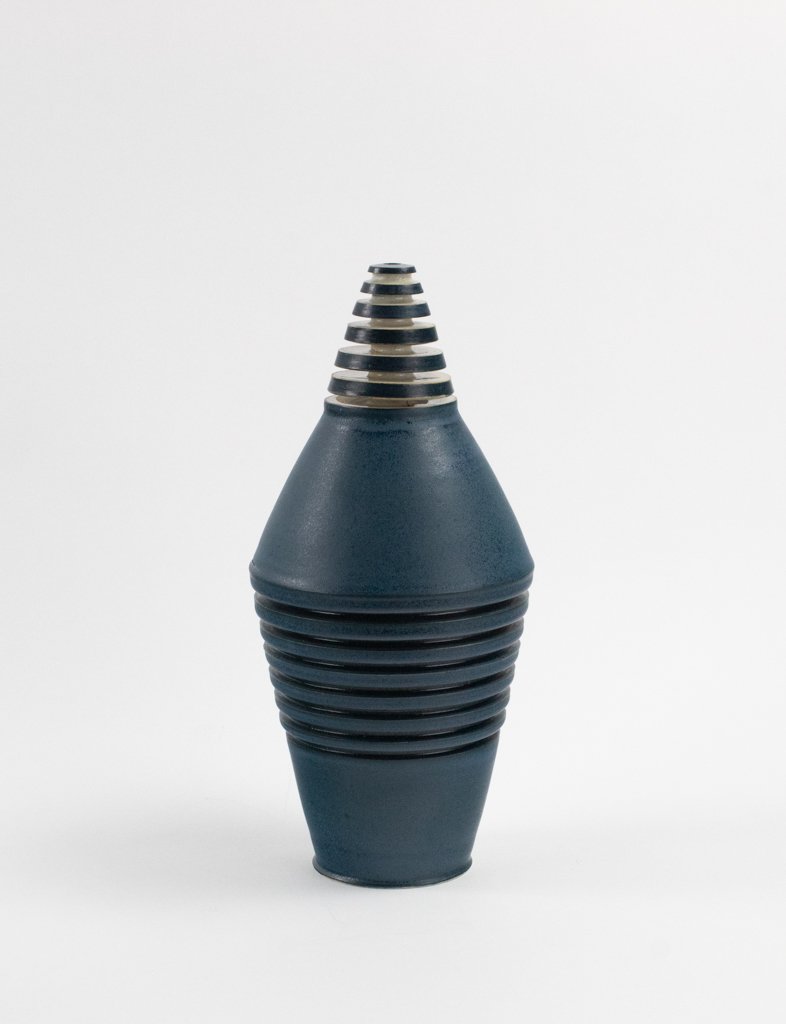 Cone 10 Thrown Vessel, Glaze, 13" H x 7 " W x 7" D
