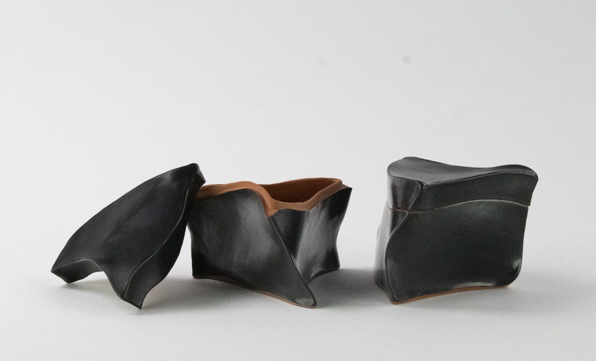 Cone 04 Terra Cotta Slab Boxes, Glaze, 5" H x 7" L x 4" D