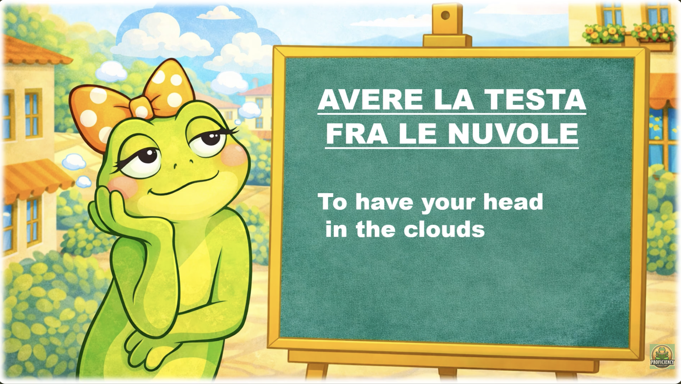 Italian Idioms #9: Avere La Testa Fra Le Nuvole