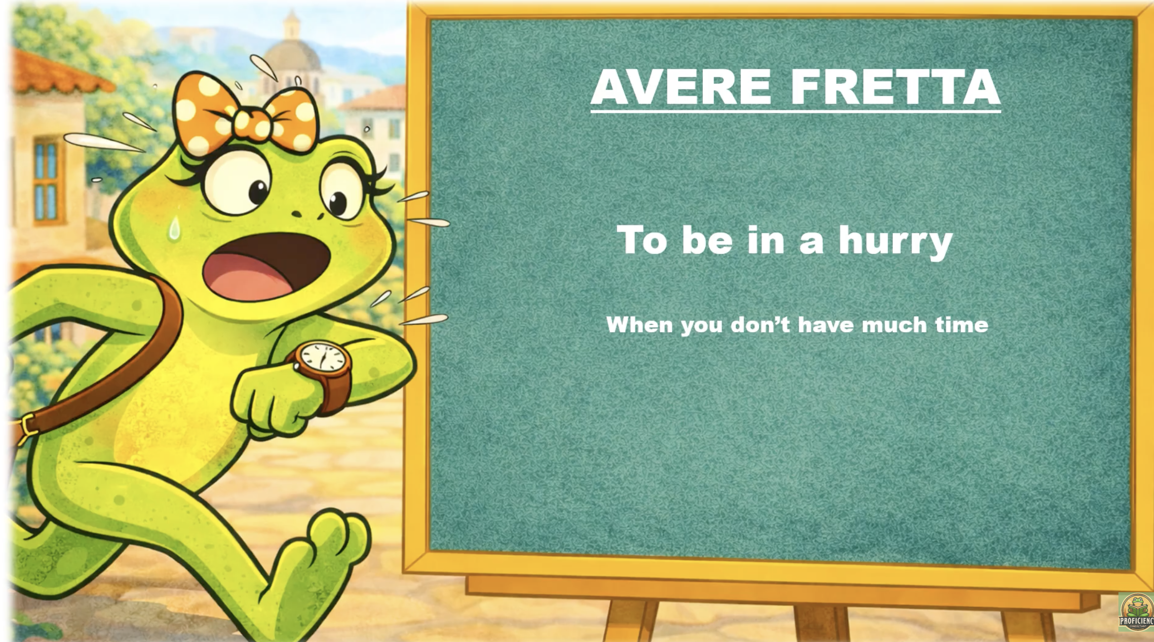 Italian Idioms #13: Avere Fretta