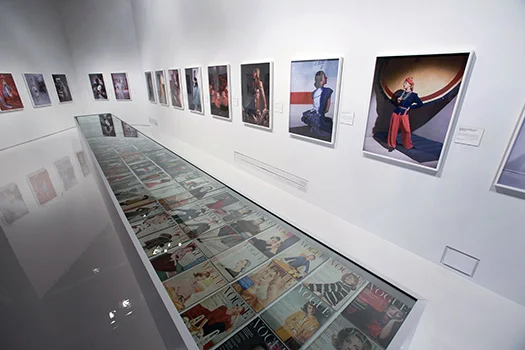 Installation image of ‘Horst – Photographer of Style’, Victoria and Albert Museum London