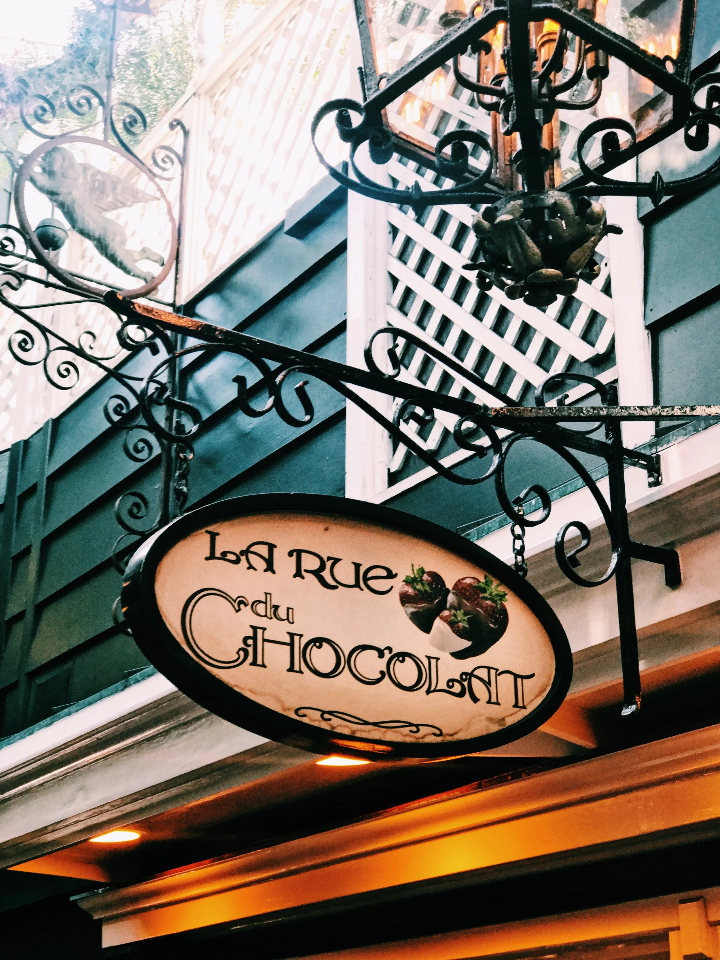 The table we had out first date is directly across from the sweetest little chocolate shop. It is literally a dream, so quaint, charming and cute.