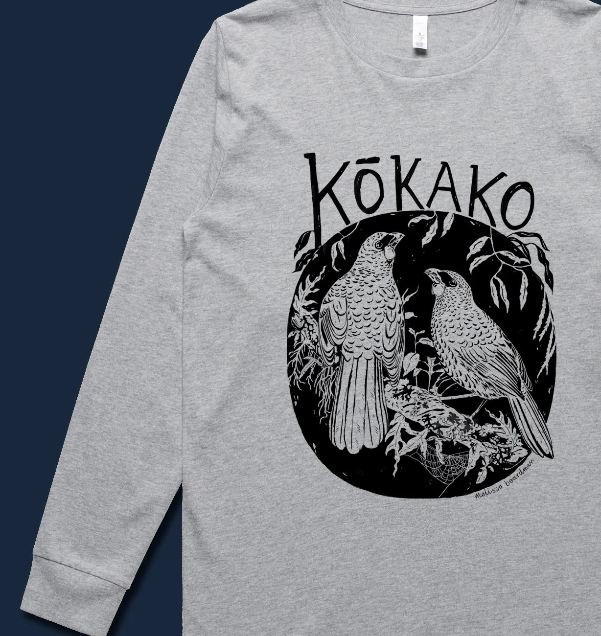 melissa boardman kokako tshirt womens web02.jpg
