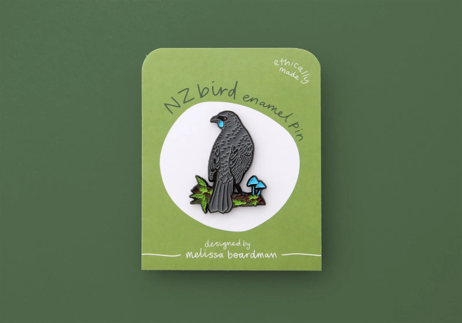 North Island Kōkako | NZ bird enamel pin