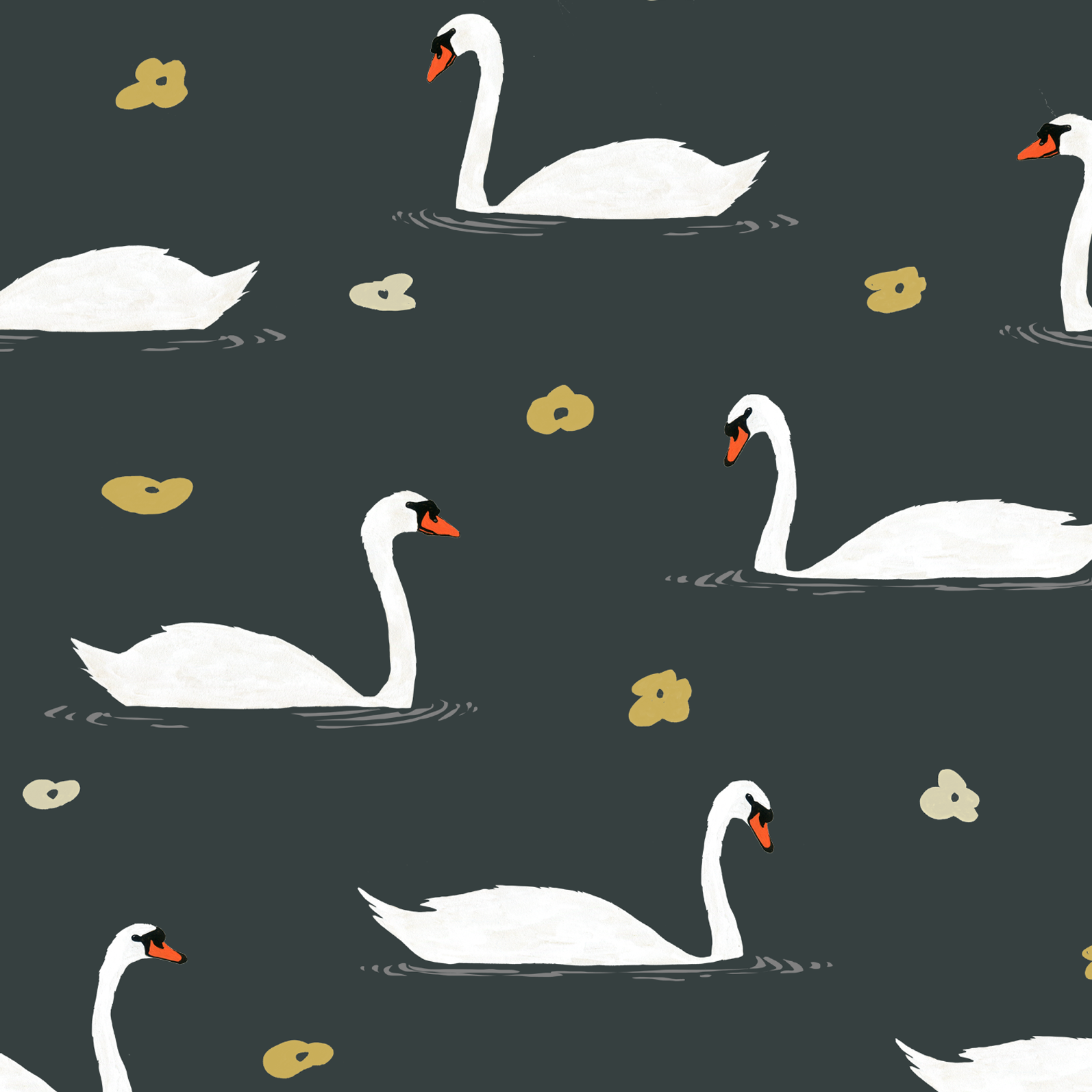 melissa boardman white swans pattern on dark.png