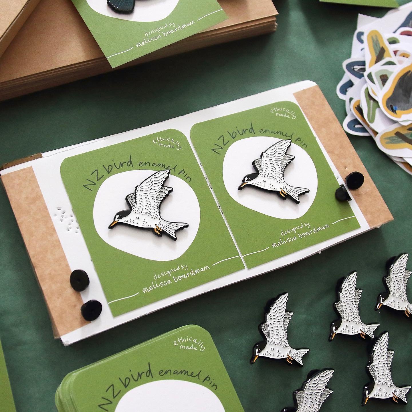 Big thanks if you&rsquo;ve grabbed a tara iti / fairy tern enamel pin this past week!

I&rsquo;ve been busy packing up orders and got most of them sent out today 😊

In case you missed it I&rsquo;m donating $5 from each tara iti pin sold to the NZ Fa