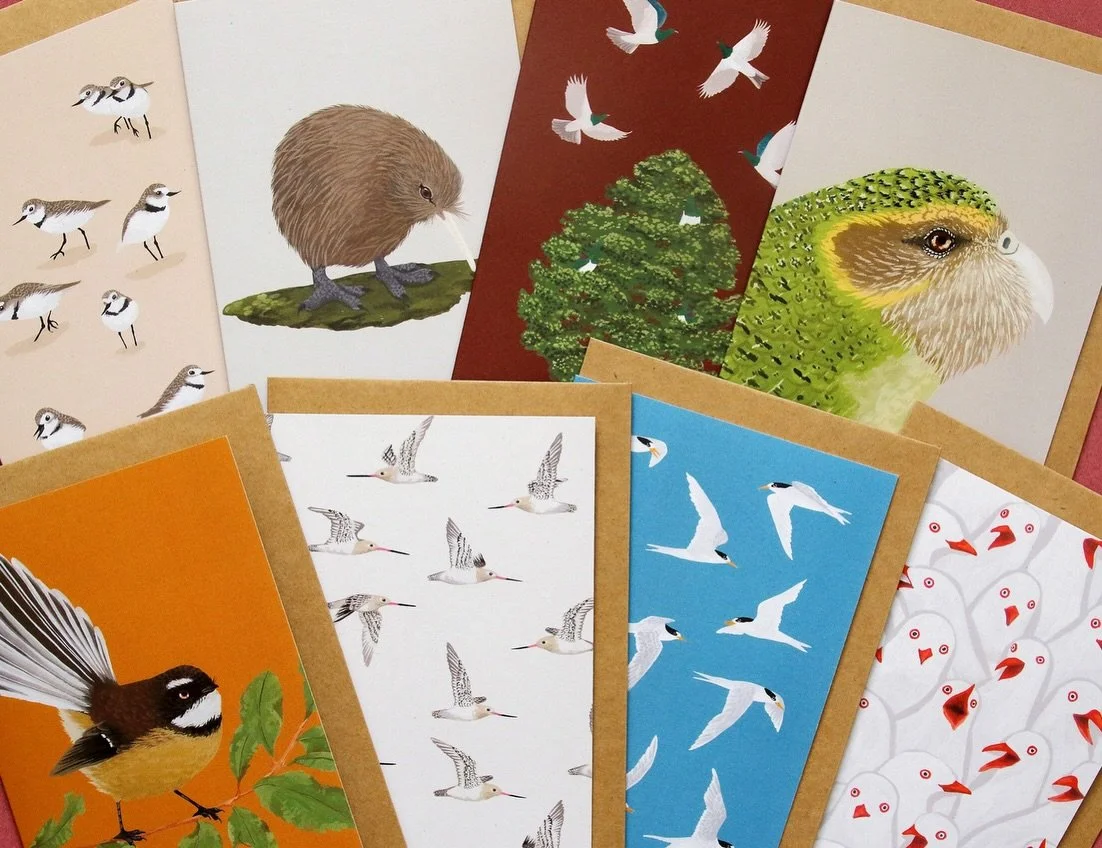 I&rsquo;ve got cards!

New cards, Christmassy cards, not so Christmassy cards and my massive range of any-occasion bird cards.

They&rsquo;ll all be coming with me to Wellington this weekend for Thorndon Fair 🙌 @thethorndonfair 

#nzwildlife #nzbird