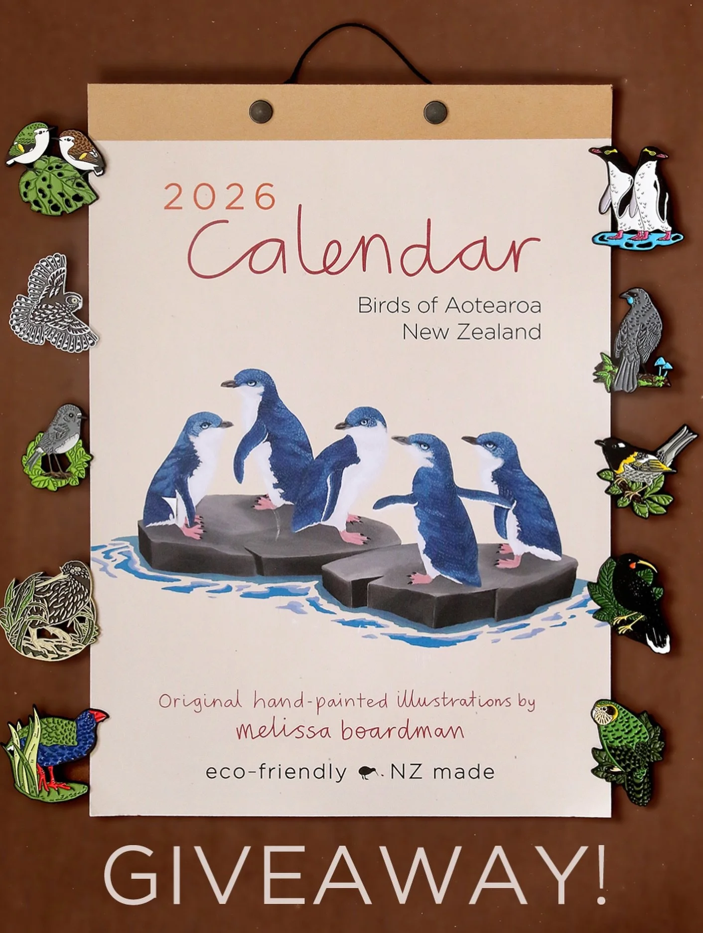 SURPRISE! Wanna win yourself some bird goodies?

📍I&rsquo;m giving away a gift pack that includes 1 A4 calendar and 10 enamel pins (pictured).

🐤 To be in to win just leave a comment or tag a friend! Feel free to tag multiple friends in separate co