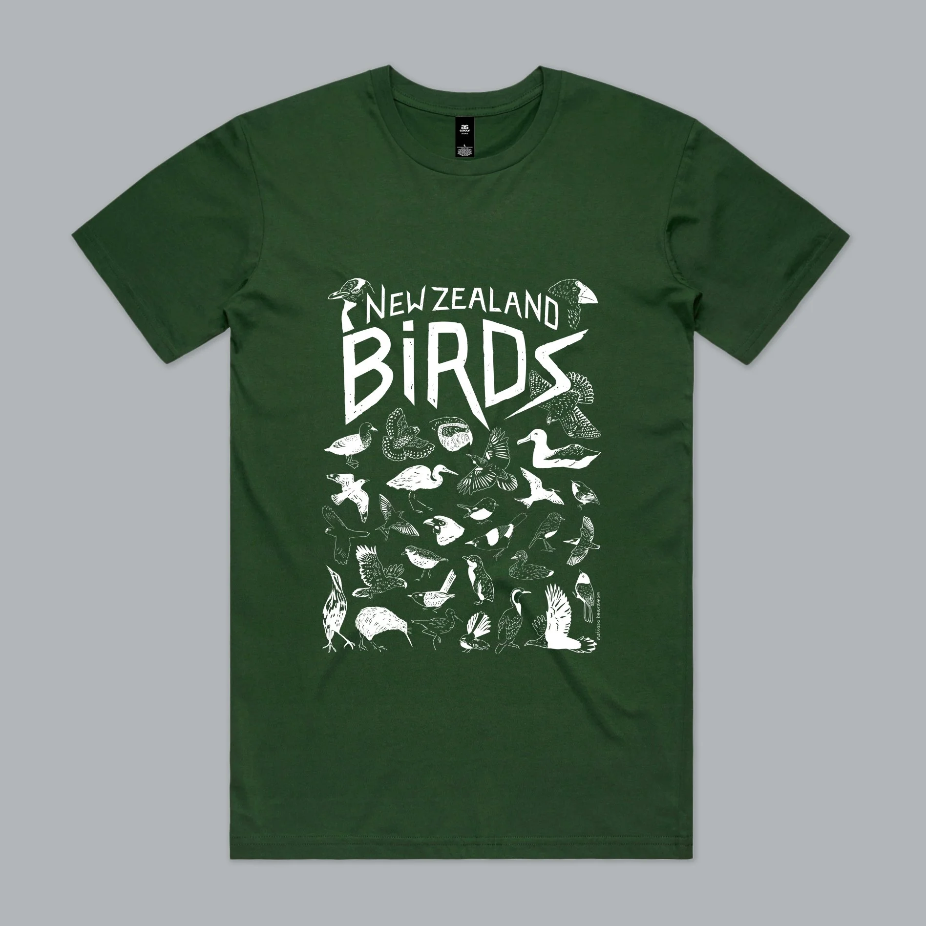 melissa boardman mens green nzbirds tee 01.jpg