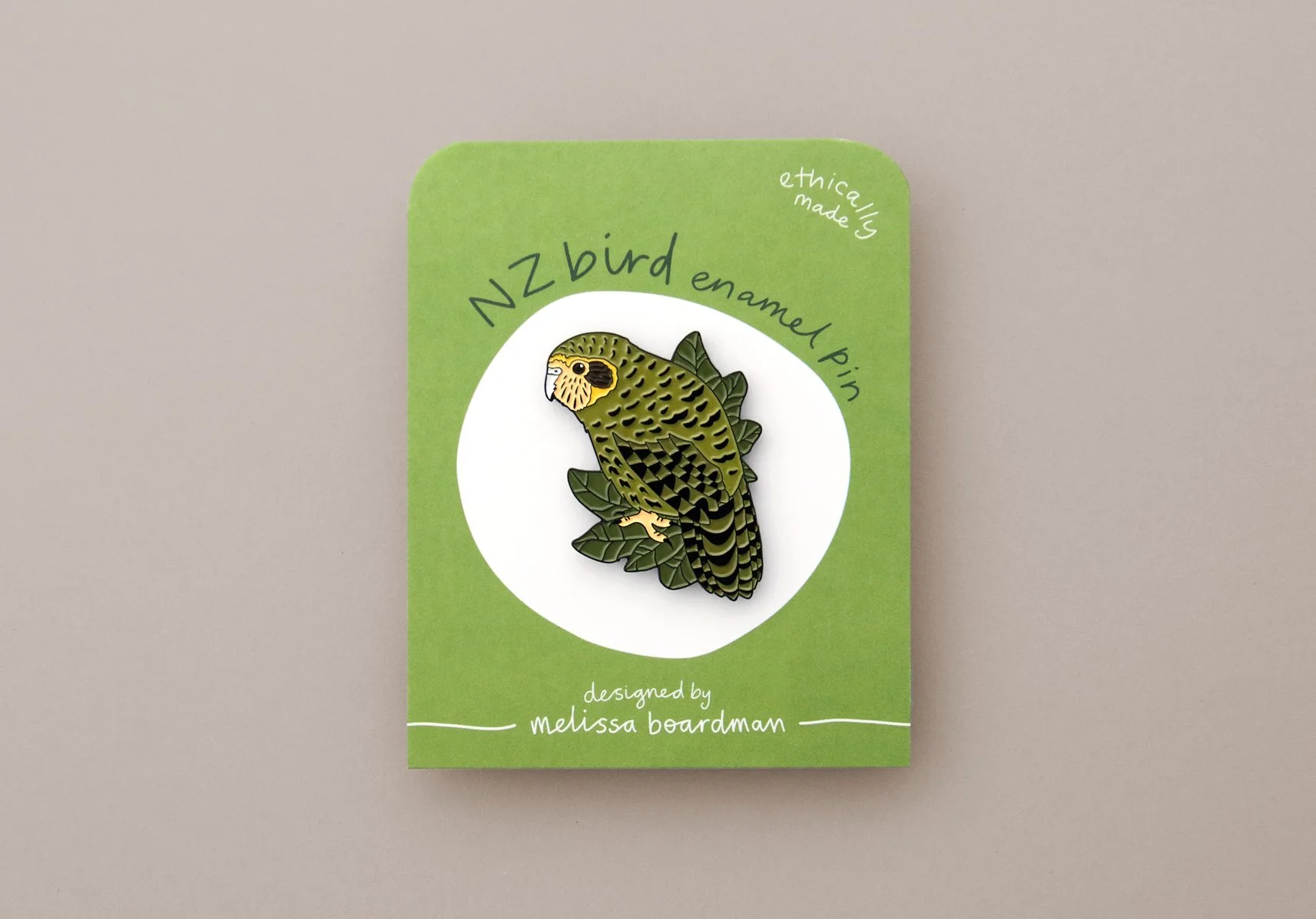 Kakapo | NZ bird enamel pin