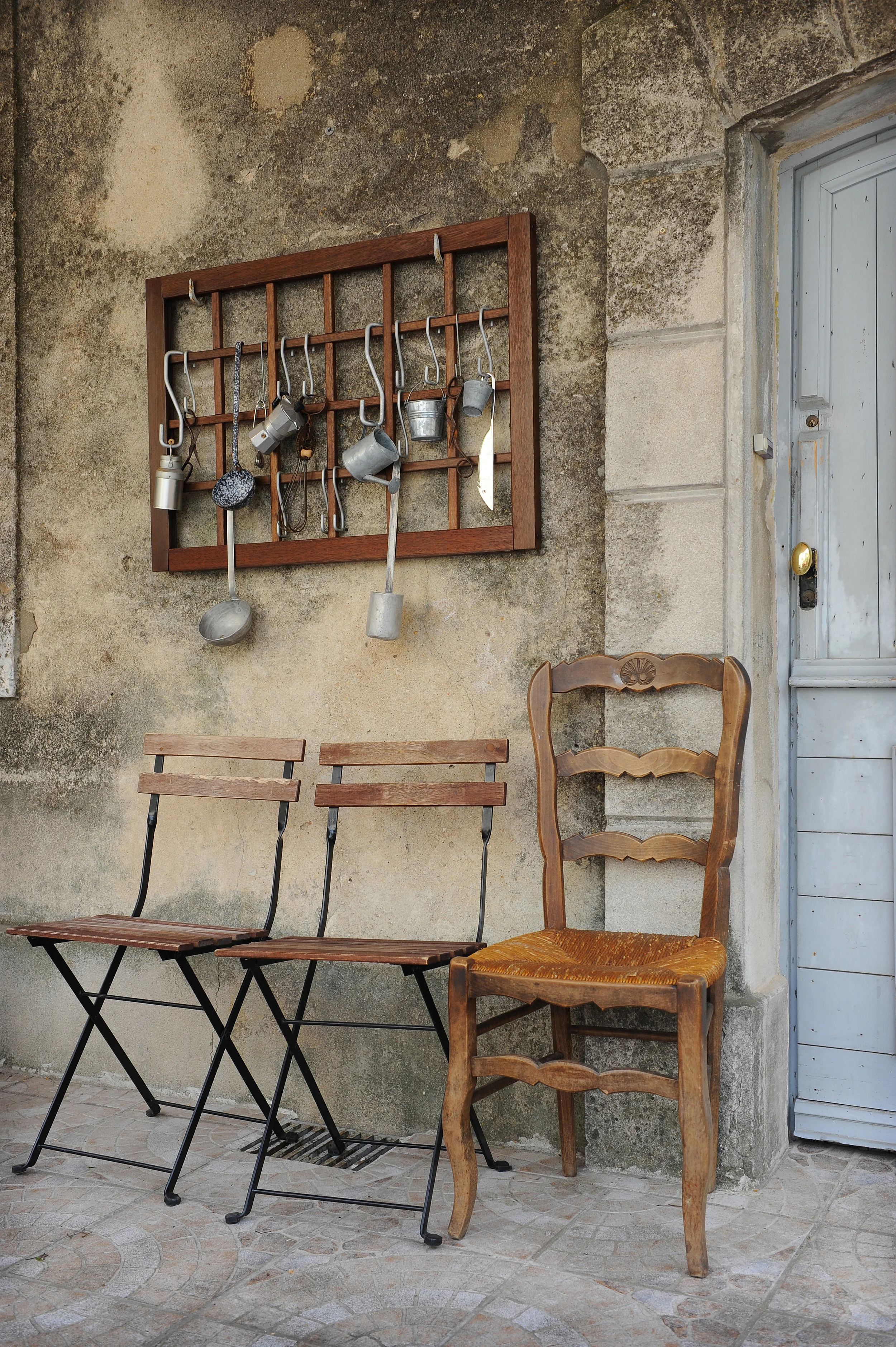 Provence, Ranska, Saignon, kylä, tuoli