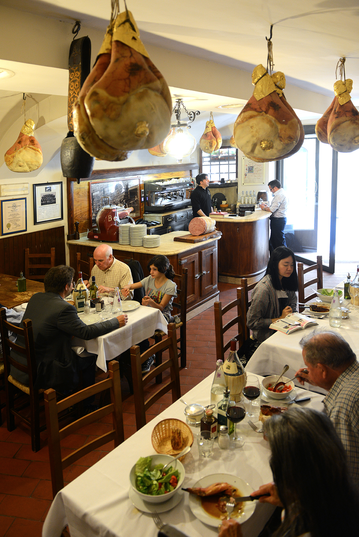 Italia, Firenze, Toscana, ruokamatka, kaupunkiloma, trattoria