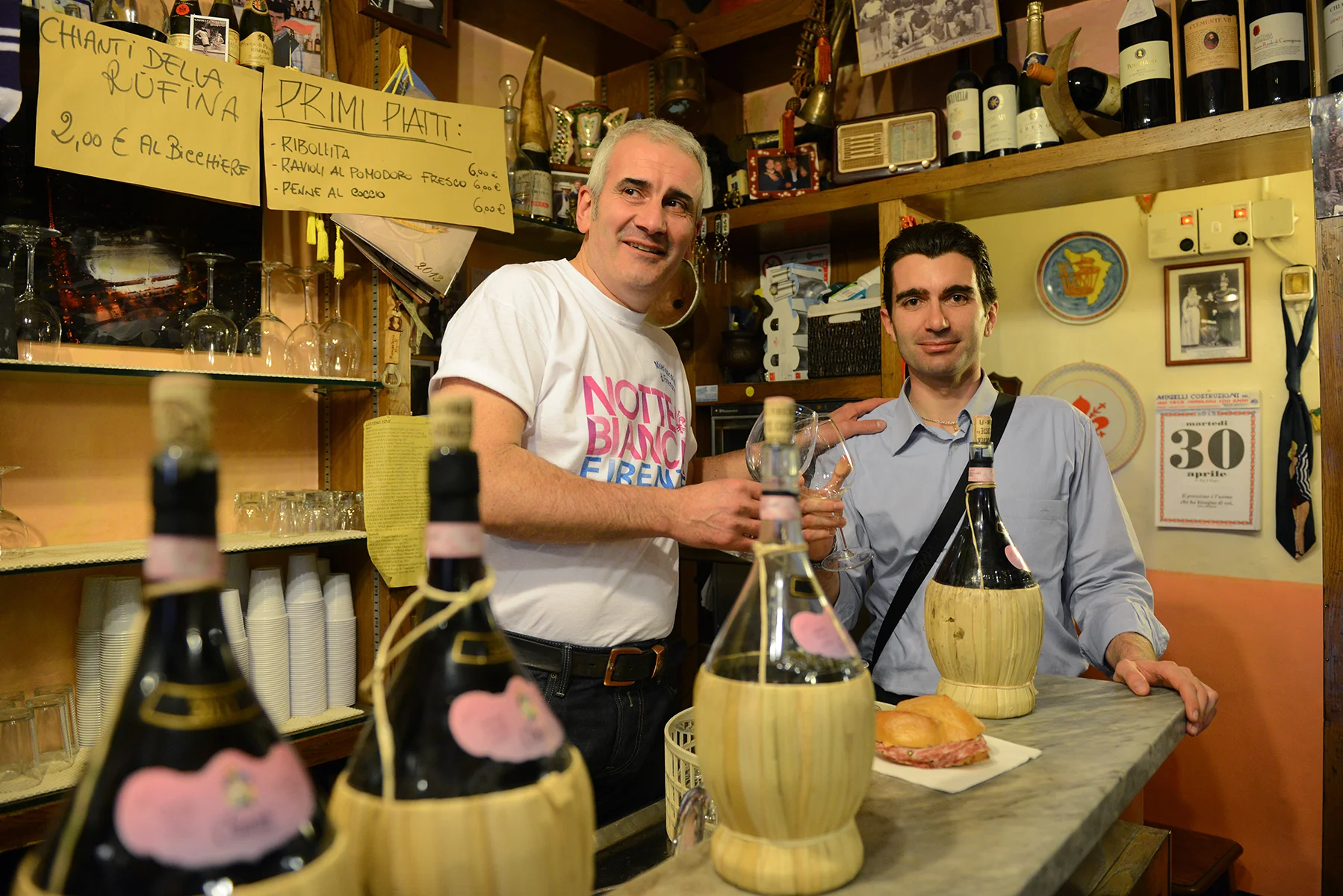Italia, Firenze, Toscana, viinibaari, kellariravintola, ruokamatka, kaupunkiloma