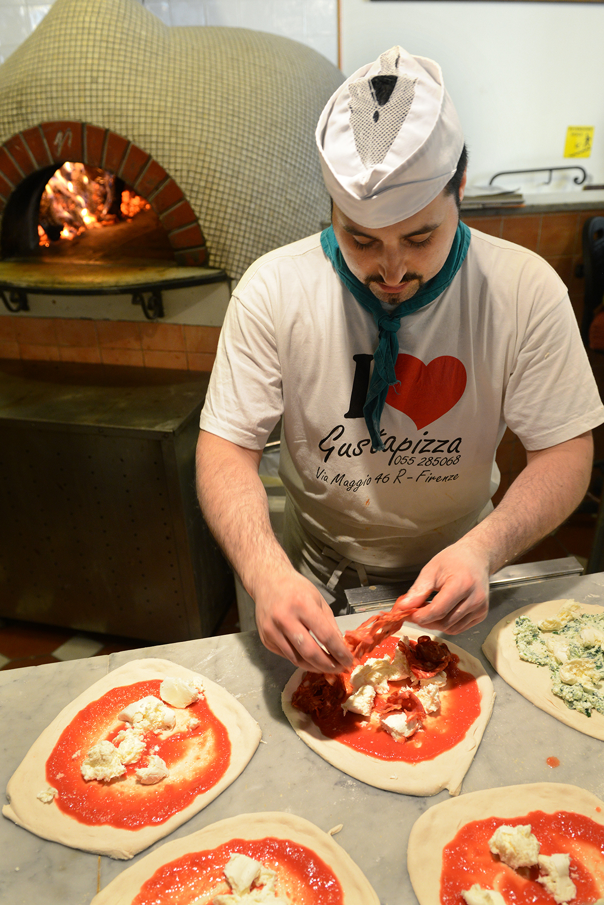 Italia, Firenze, Toscana, matka, ruokamatka, kaupunkiloma, pizzeria, pizza