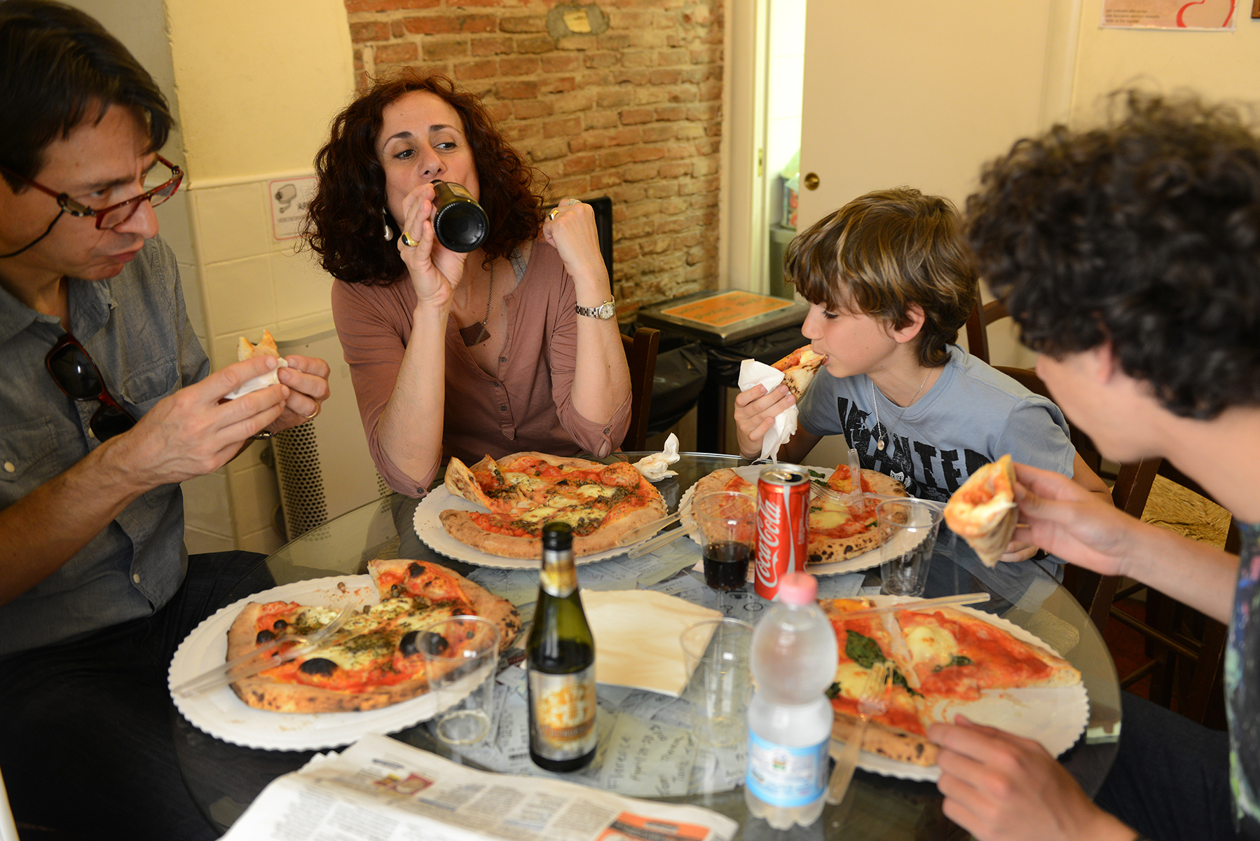 Italia, Firenze, Toscana, matka, ruokamatka, kaupunkiloma, pizzeria, pizza, pizzalla