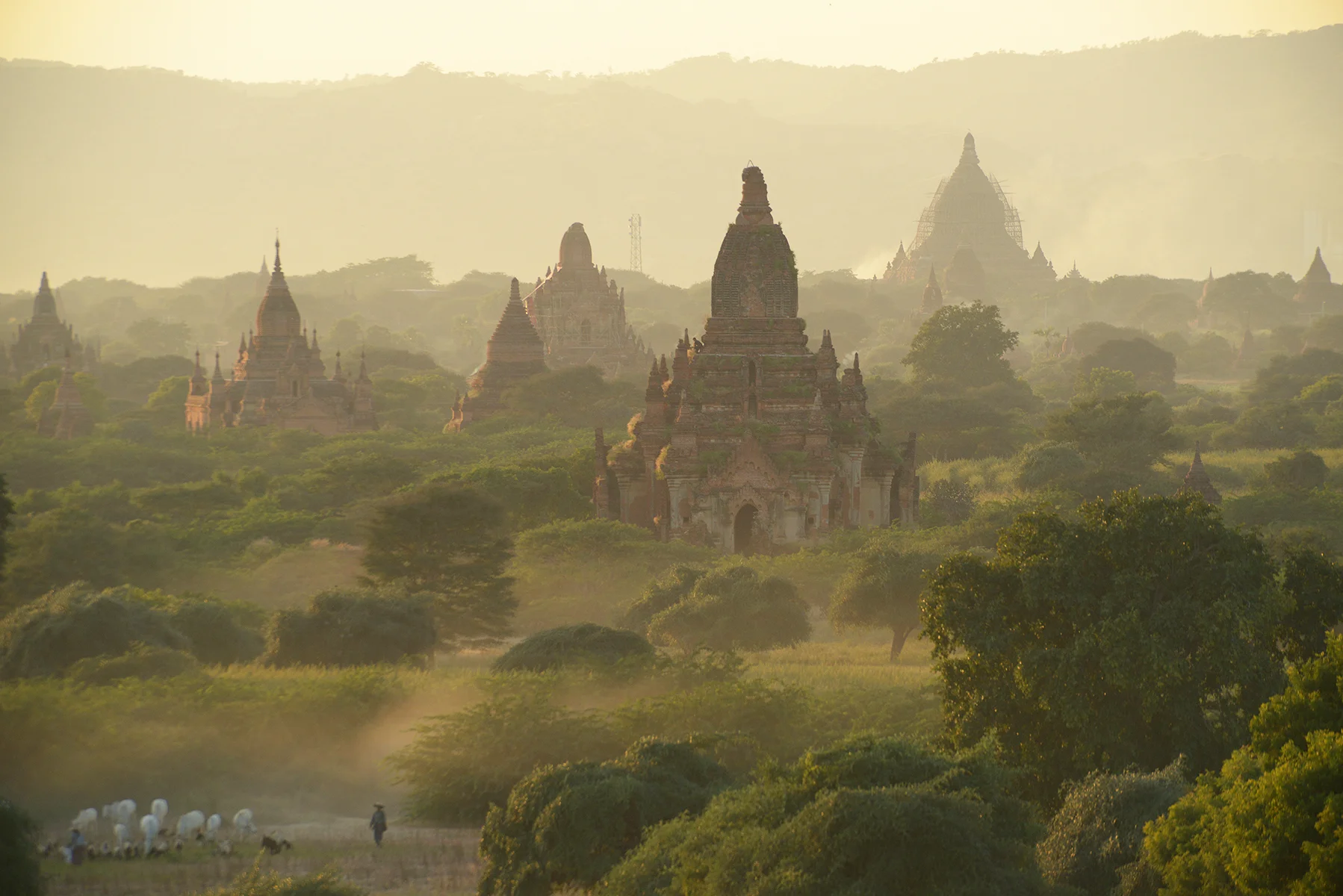 myanmar, burma, matka, matkablogi, temppeli, bagan, auringonlasku