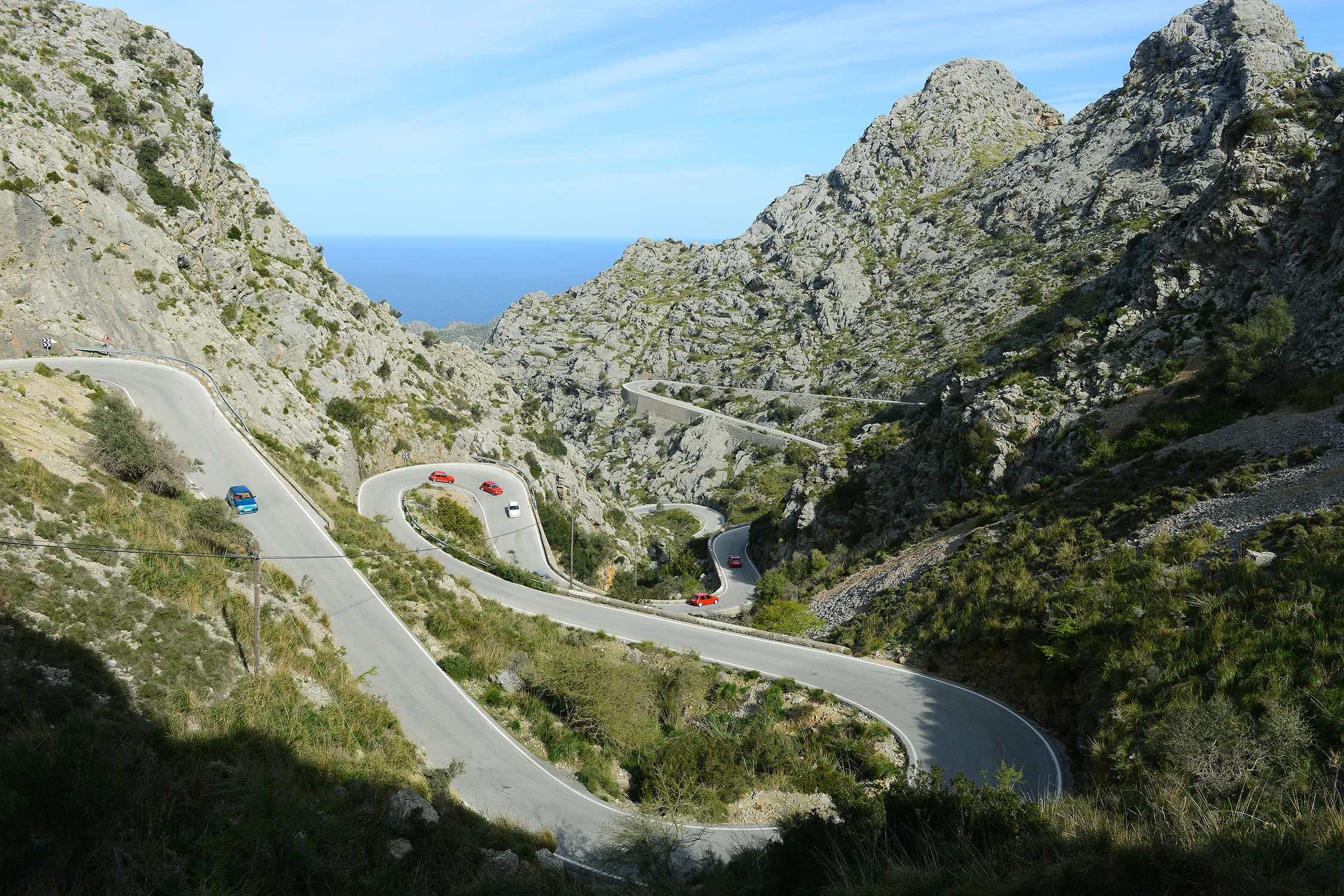 Mallorca, Espanja, Baleaarit, Välimeri, vuoristo, matka, matkailu, loma, vuoristotie