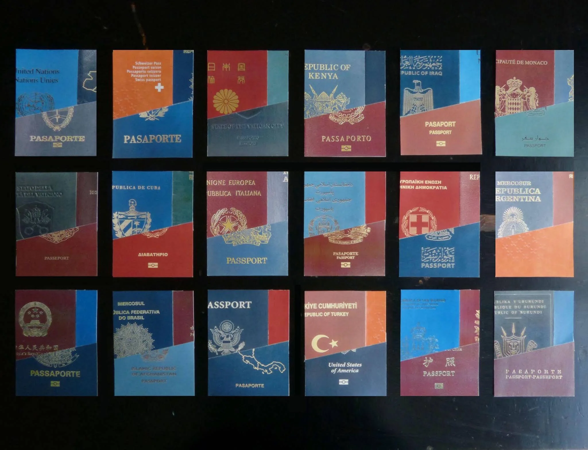 Giuditta Vendrame in collaboration with Fiona du Mesnildot, 'Mixed Passports', 2015