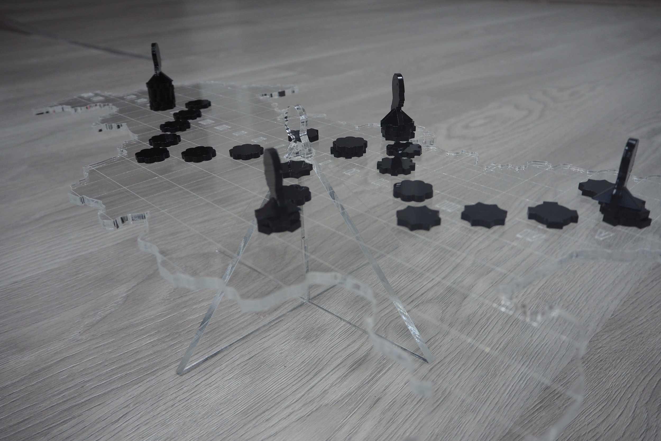 "The Game of Futures #2", sculpture/installation/board game, 2016